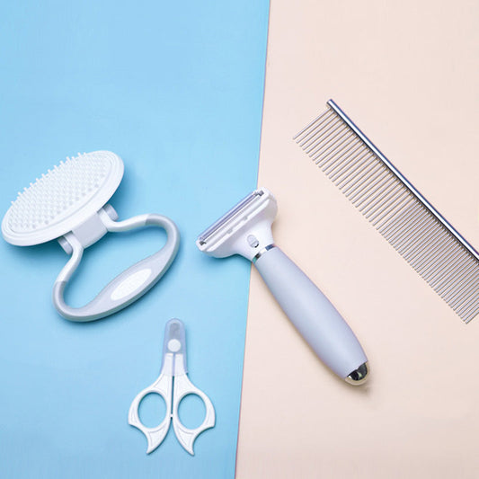 Cats/Dogs Wool Pet Hair Deshedding Brush Set Comb