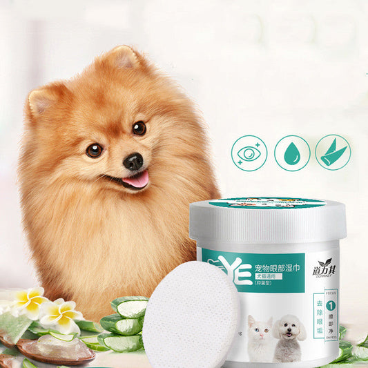 Pet eye maintenance and hygiene for dogs and cats