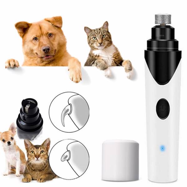 Dog and Cat Nail Grinders Rechargeable Pet Nail Clippers Grooming Trimmer