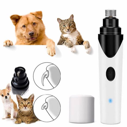 Dog and Cat Nail Grinders Rechargeable Pet Nail Clippers Grooming Trimmer
