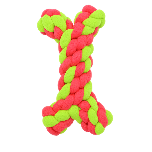 Braided Rope Dog Toy – Tough Chew & Tug Fun for Active Pets